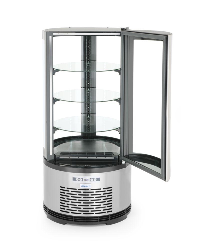Vitrine de présentation pâtisserie ronde , Arktic, 100L, 230V/210W, ø480x(H)1030mm