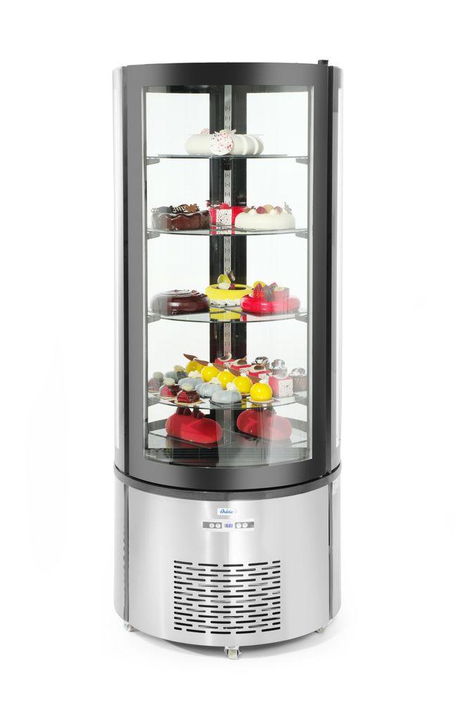 Vitrine de présentation pâtisserie ronde , Arktic, 360L, 230V/460W, ø680x(H)1750mm