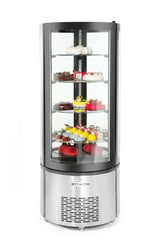 Vitrine de présentation pâtisserie ronde , Arktic, 360L, 230V/460W, ø680x(H)1750mm