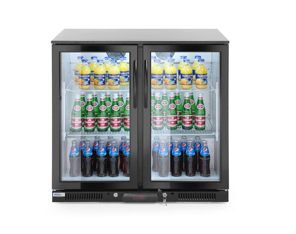 Arrière de bar réfrigèré double portes 200L, Arktic, 220-240V/160W, 900x500x(H)900mm