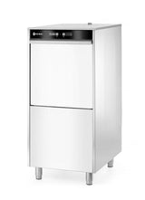Lave-vaisselle 50x60 pour plateaux et casseroles – à commande électronique, avec système de dosage de détergent et pompe de vidange, HENDI, 400V/7100W, 595x730x(H)1340mm