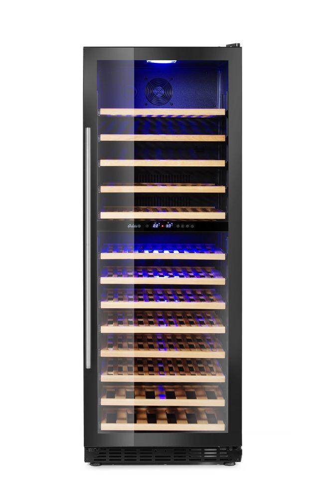 Cave à vin à double zone, 135 bouteilles, Arktic, 387L, 220-240V/130W, 595x680x(H)1625mm