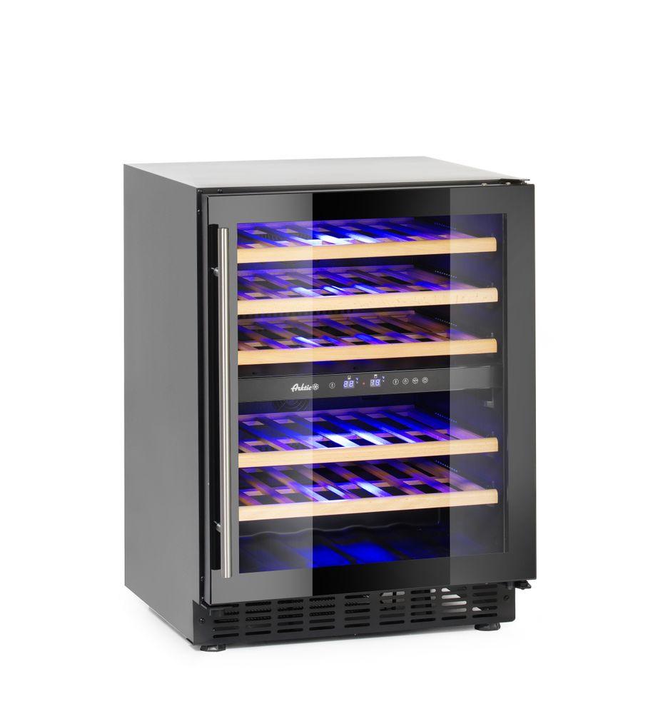 Cave à vin, 2 zones, 46 bouteilles, Arktic, 133L, 220-240V/90W, 595x588x(H)820mm