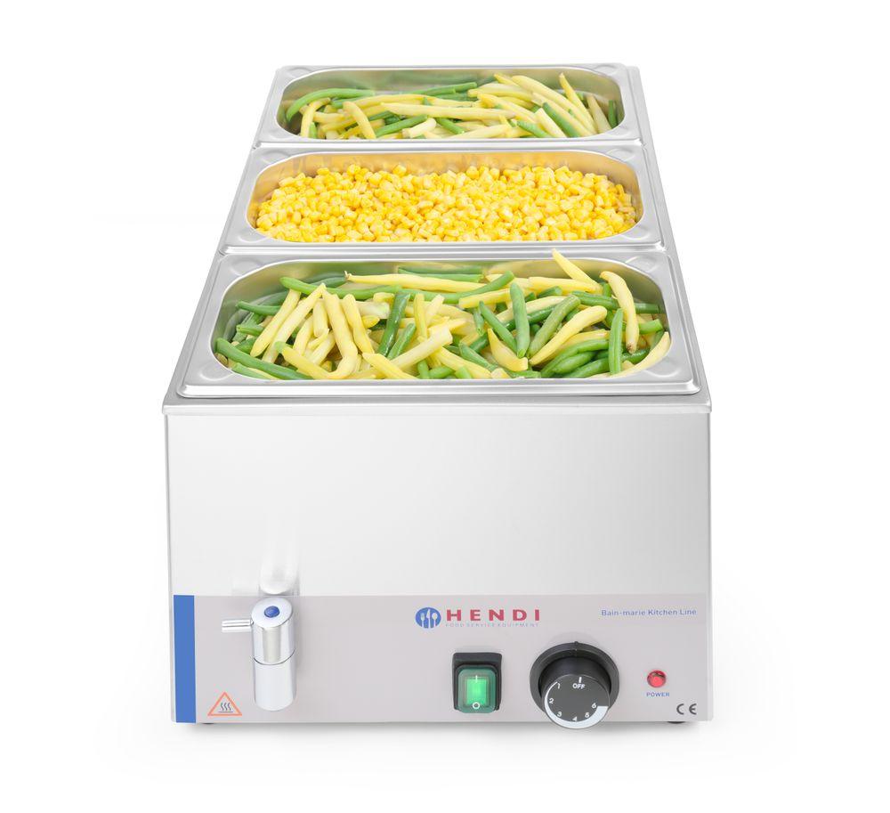 Bain-marie avec robinet de vidange Ranger , HENDI, Kitchen Line, GN 1/1, 230V/1000W, 604x332x(H)242mm
