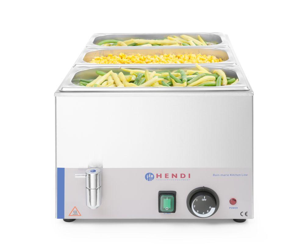 Bain-marie avec robinet de vidange Ranger , HENDI, Kitchen Line, GN 1/1, 230V/1000W, 604x332x(H)242mm