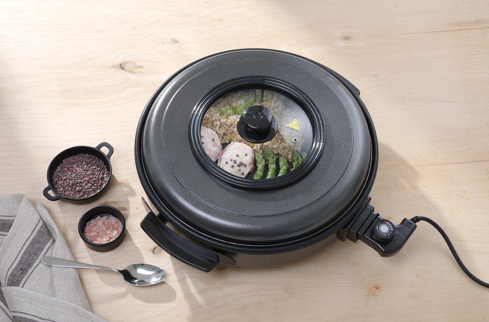 Fait-tout électrique, HENDI, casserole intérieure 400x50mm, 230V/1400W, ø400x(H)190mm