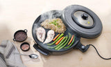 Fait-tout électrique, HENDI, casserole intérieure 400x50mm, 230V/1400W, ø400x(H)190mm