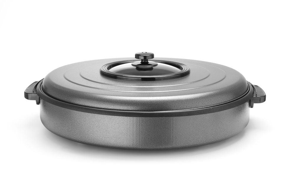 Fait-tout électrique, HENDI, casserole intérieure 400x50mm, 230V/1400W, ø400x(H)190mm
