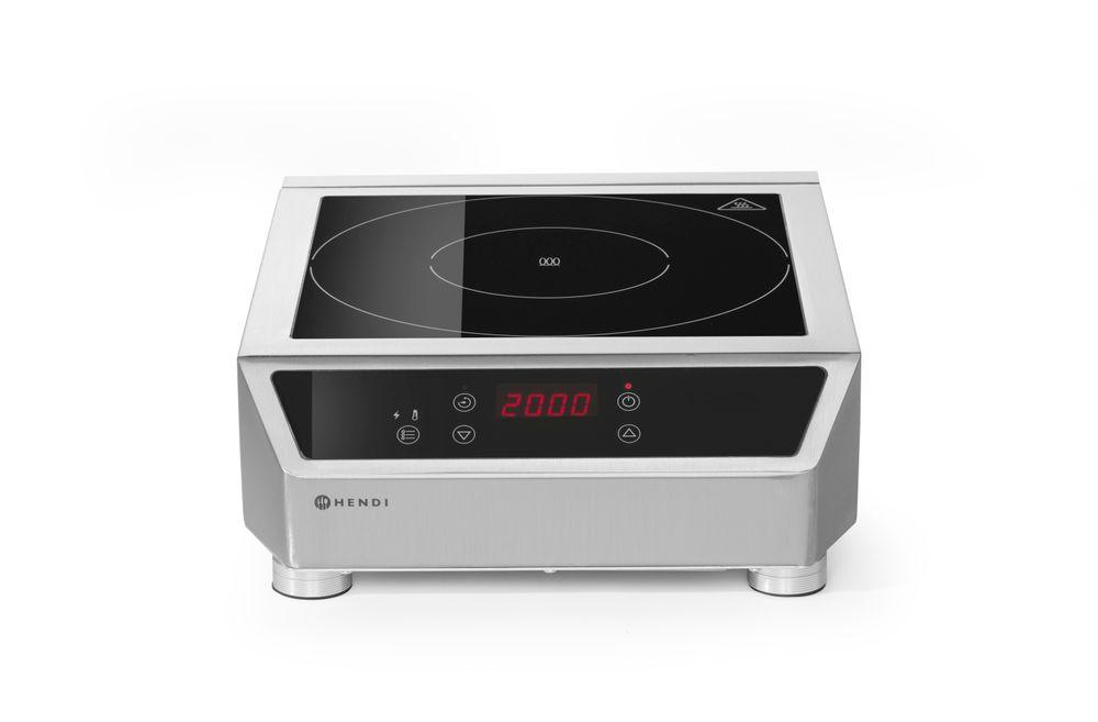 Plaque de cuisson à induction modèle 3500 D, HENDI, Profi Line, 230V/3500W, 340x440x(H)120mm