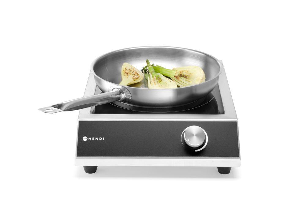 Plaque de cuisson à induction modèle 3500 M, HENDI, Profi Line, 230V/3500W, 327x425x(H)100mm