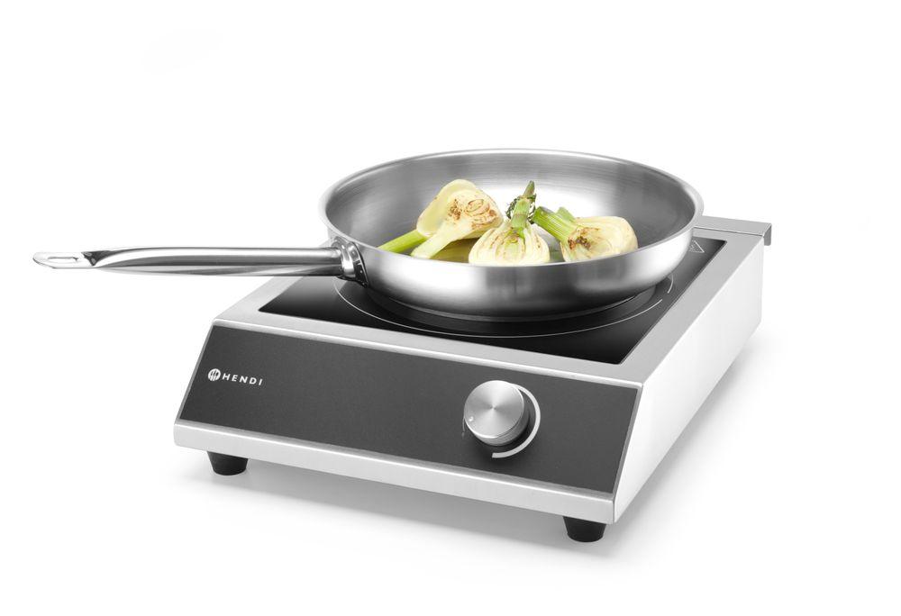 Plaque de cuisson à induction modèle 3500 M, HENDI, Profi Line, 230V/3500W, 327x425x(H)100mm