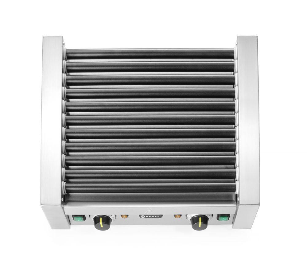 Grill roulant pour saucisses - deux zones, HENDI, 14 rouleaux, 230V/1480W, 520x591x(H)175mm