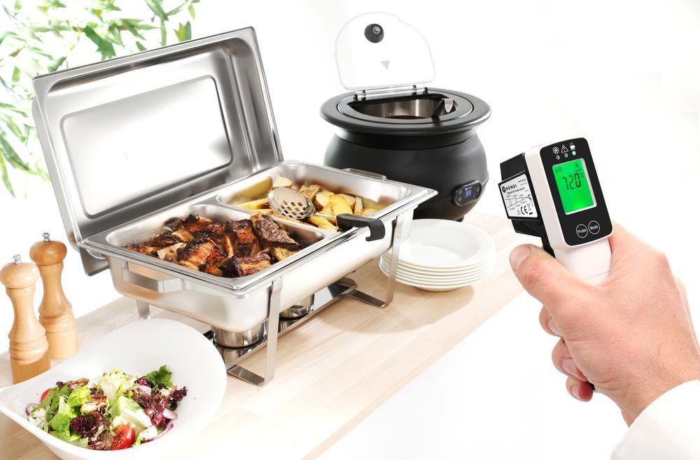 Thermomètre infrarouge avec sonde HACCP, HENDI, 39x53x(H)158mm