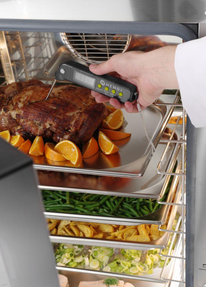 Thermomètre avec sonde repliable, HENDI, 160x40x(H)25mm