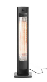 Chauffage de terrasse infrarouge Tornado, HENDI, Noir, 230V/2000W, 150x262x(H)1109mm
