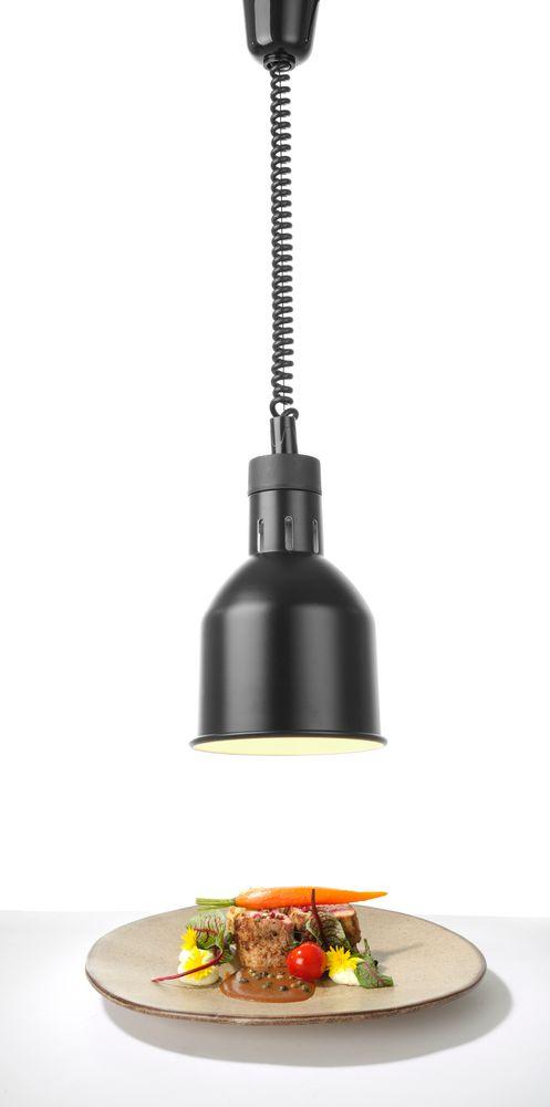 Lampe chauffante cylindrique réglable, HENDI, Noir, 230V/250W, ø175x(H)250mm