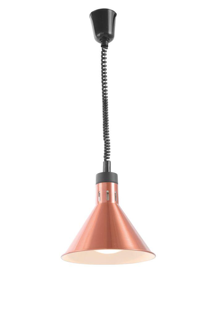 Lampe chauffante conique réglable, HENDI, Cuivre, 230V/250W, ø275x(H)250mm