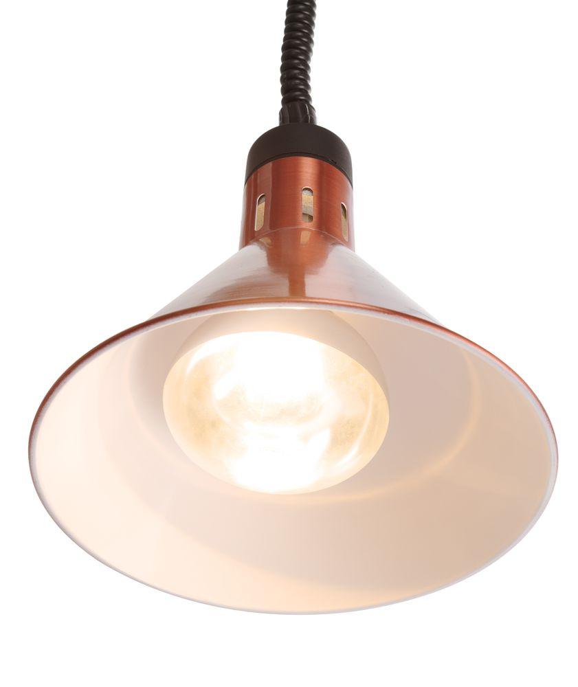 Lampe chauffante conique réglable, HENDI, Cuivre, 230V/250W, ø275x(H)250mm