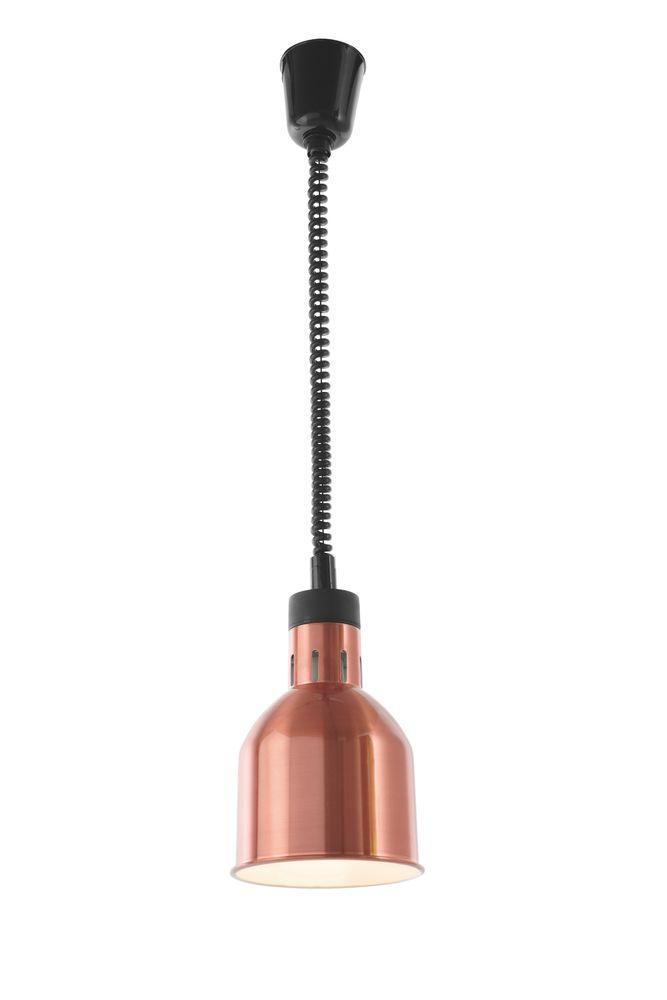 Lampe chauffante cylindrique réglable, HENDI, Cuivre, 230V/250W, ø175x(H)250mm
