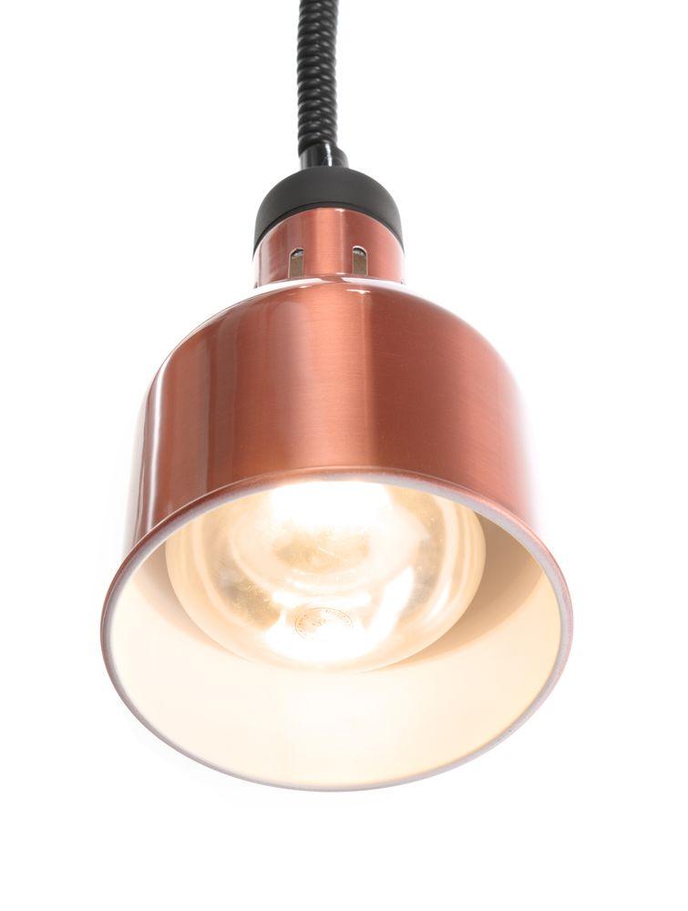 Lampe chauffante cylindrique réglable, HENDI, Cuivre, 230V/250W, ø175x(H)250mm