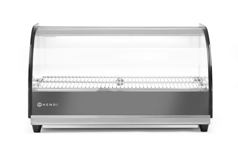 Vitrine de table chauffante un niveau, HENDI, un niveau, 230V/400W, 554x376x(H)311mm
