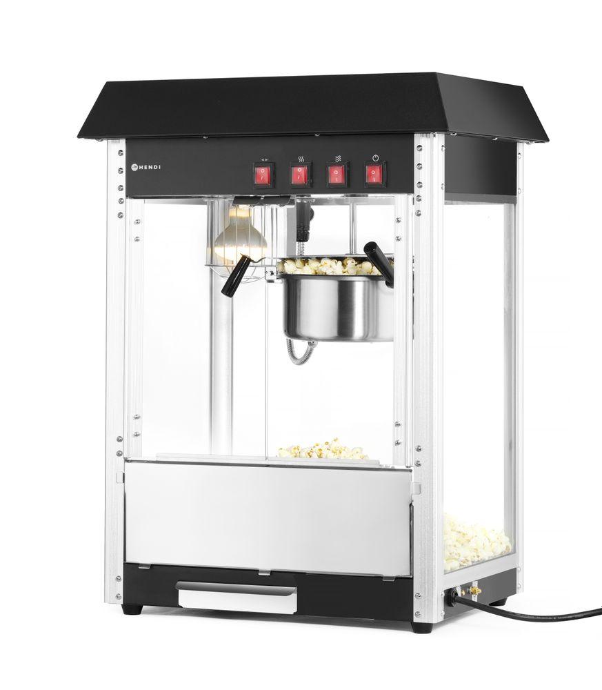 Machine à pop-corn, HENDI, Noir, 230V/1500W, 560x420x(H)770mm