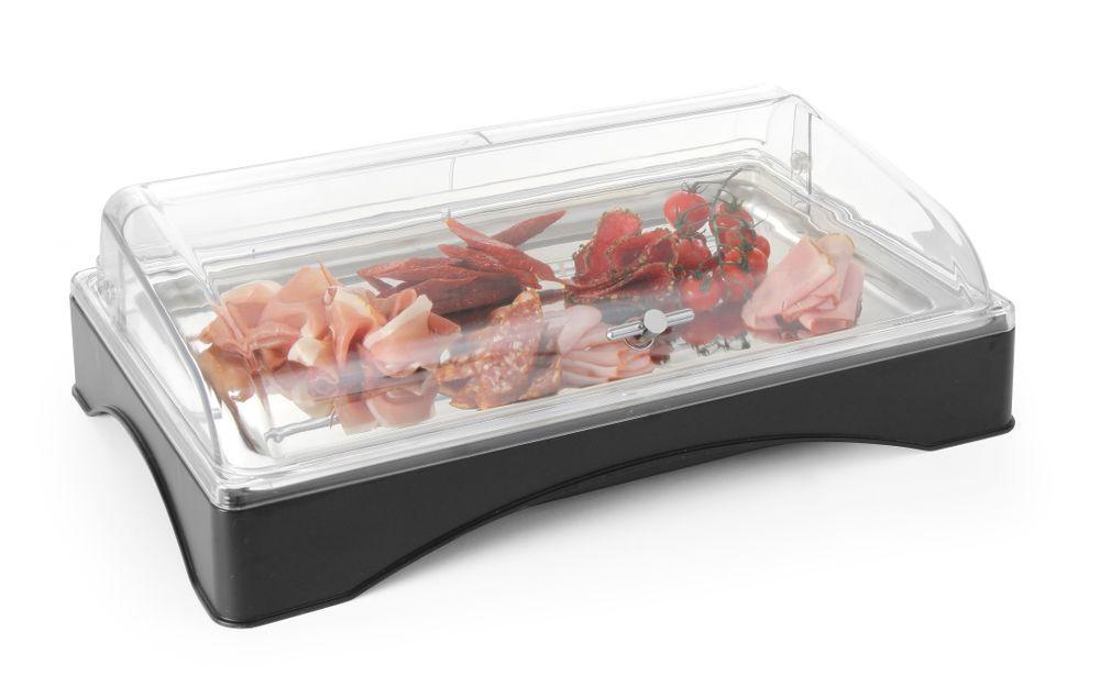 Vitrine réfrigérante avec couvercle - Gastronorme 1/1, HENDI, set, 555x357x(H)175mm