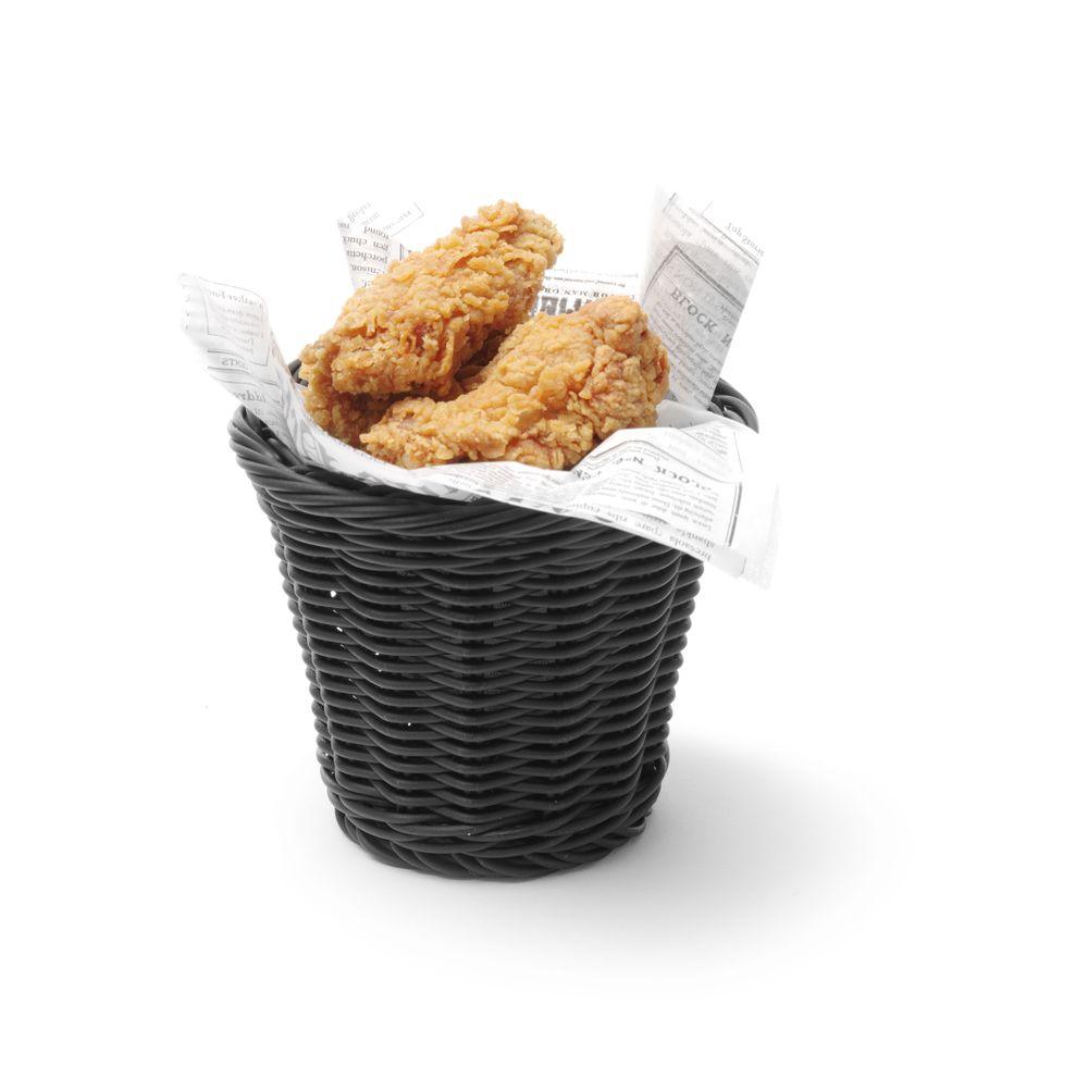 Panier snack, HENDI, Noir, ø130x(H)110mm