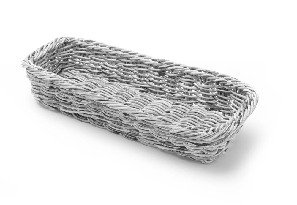 Corbeille à couvert, HENDI, Gris, 270x100x(H)45mm