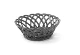 Corbeilles tressées , HENDI, rond, Noir, 200x200x(H)65mm