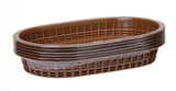 Paniers de service style fast-food, HENDI, Brun, 6 u., 275x175x(H)38mm