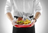 Paniers de service style fast-food, HENDI, Rouge, 6 u., 275x175x(H)38mm