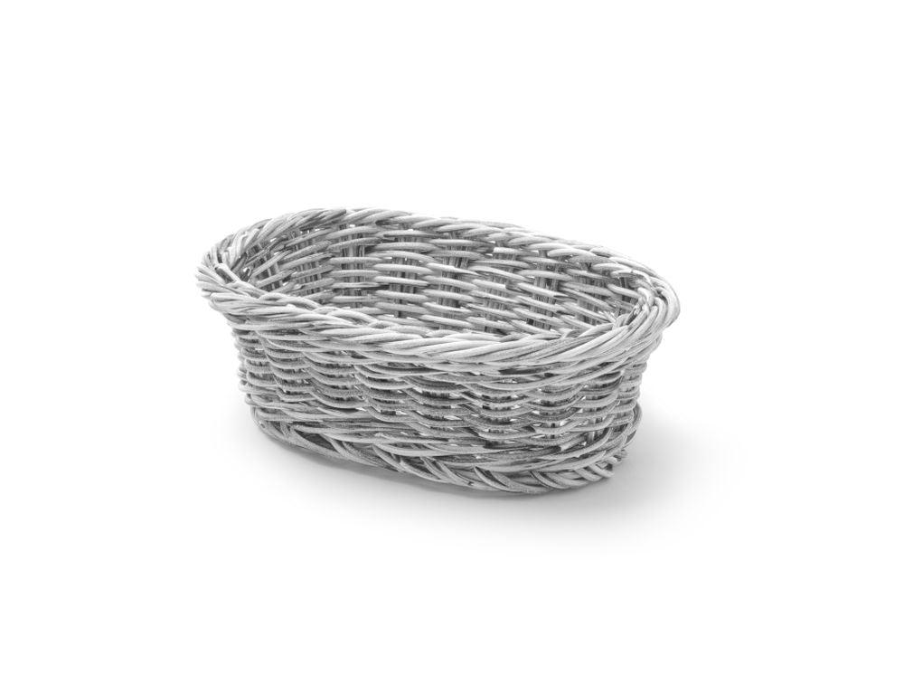 Corbeille à pain ovale, HENDI, Gris, 190x120x(H)60mm
