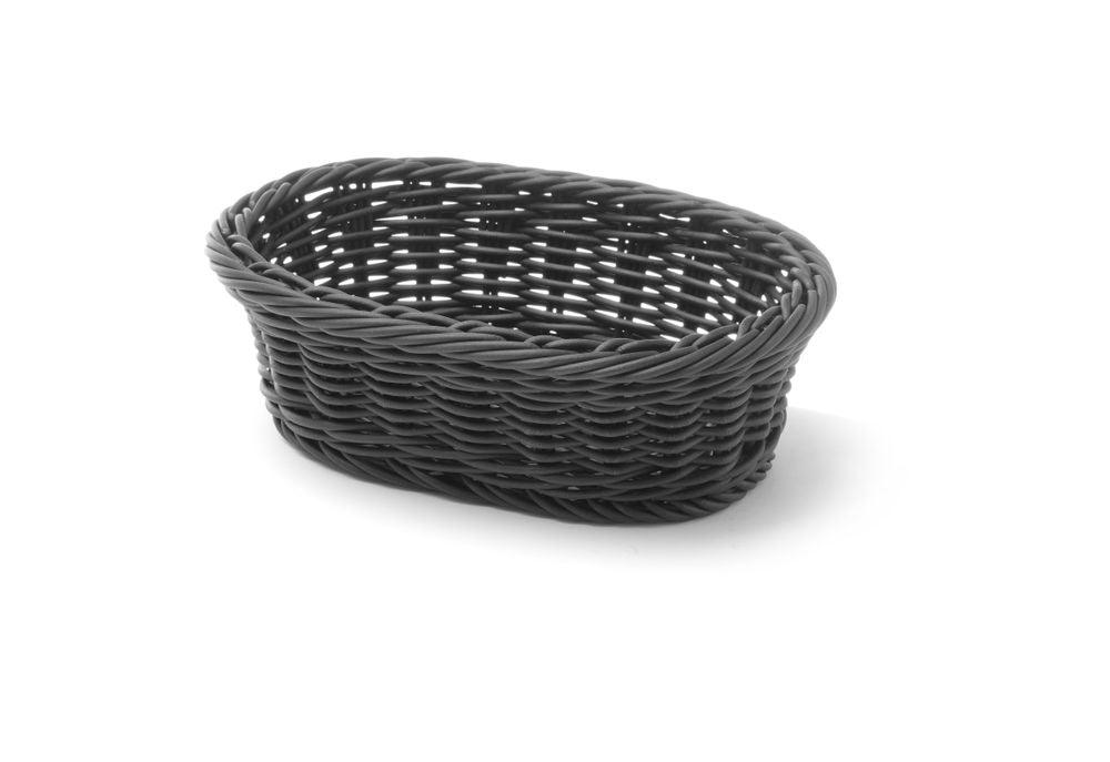 Corbeille à pain ovale, HENDI, Noir, 190x120x(H)60mm