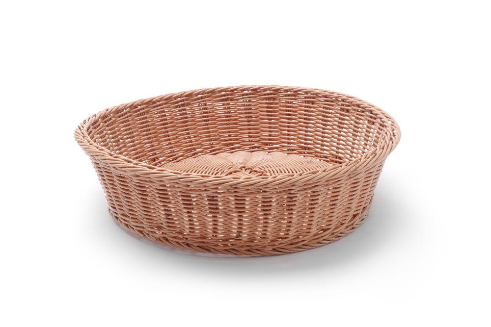 Corbeille à pain rond, HENDI, Brun, ø400x(H)90mm