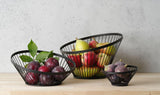 Panier à fruits oblique noir, HENDI, ø280x(H)130mm