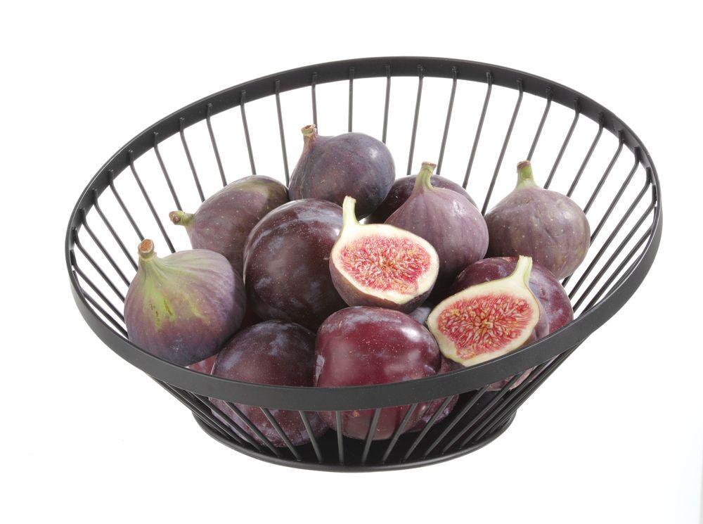 Panier à fruits oblique noir, HENDI, ø280x(H)130mm