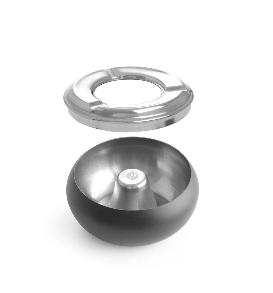 Cendrier de terrasse noir, HENDI, ø105x(H)58mm