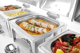 Chafing dish GN 2/3 finition poli mirroir, HENDI, Profi Line, 6L, 395x405x(H)320mm