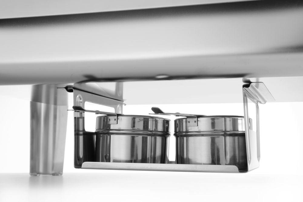 Chafing dish GN 1/1 finition satiné, HENDI, Profi Line, 9L, 570x430x(H)290mm