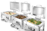 Chafing dish GN 1/2 finition satiné, HENDI, Profi Line, 4L, 365x370x(H)280mm