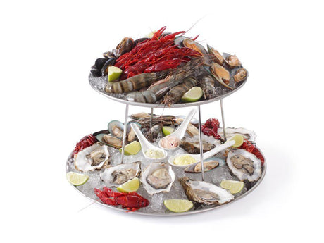 Support plateau de fruits de mer, HENDI, ø400x(H)200mm