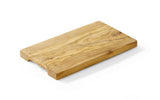 Planche à découper rectangulaire en bois d'olivier, HENDI, 350x150x(H)18mm
