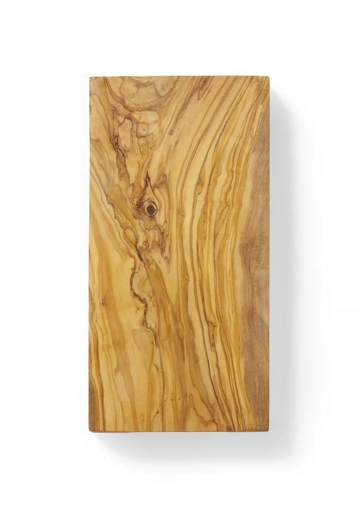 Planche à découper rectangulaire en bois d'olivier, HENDI, 300x150x(H)18mm