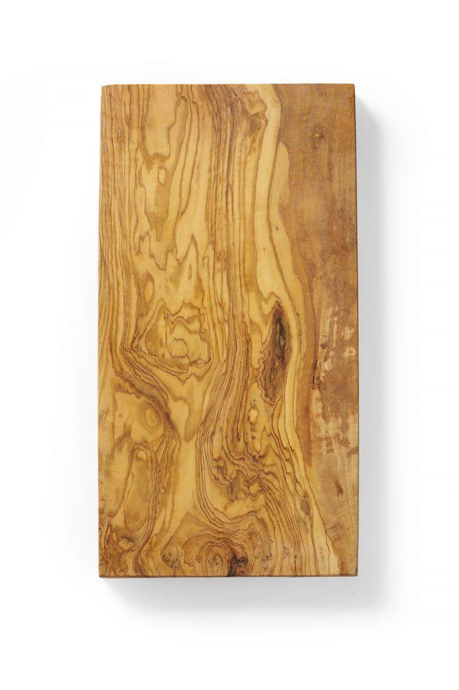 Planche à découper rectangulaire en bois d'olivier, HENDI, 350x150x(H)18mm