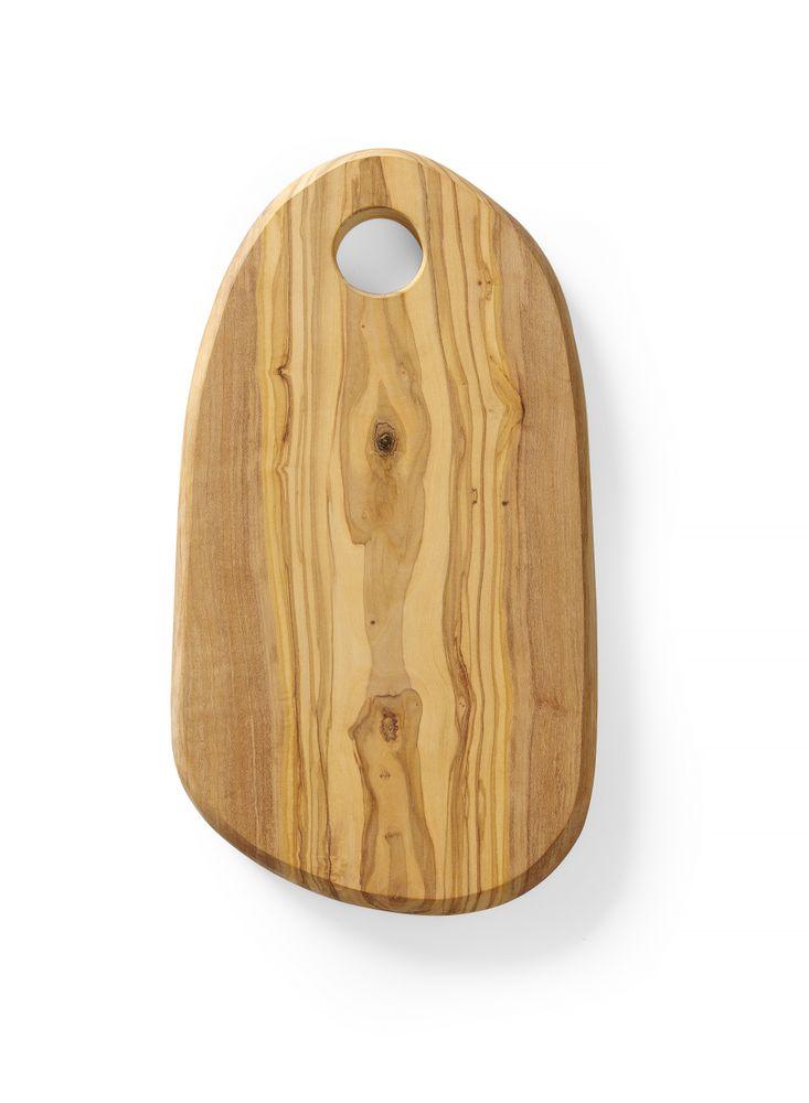 Plateau à fromage avec trou en bois d'olivier, HENDI, 250x165x(H)18mm