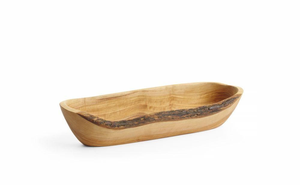 Bol oblong en bois d’olivier, HENDI, 400x90x(H)80mm