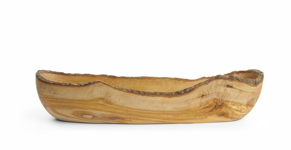 Bol oblong en bois d’olivier, HENDI, 400x90x(H)80mm