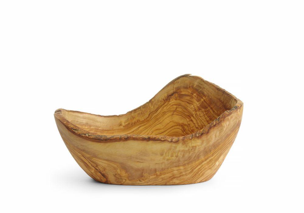 Bol décoratif en bois d’olivier, HENDI, 300x190x(H)110mm