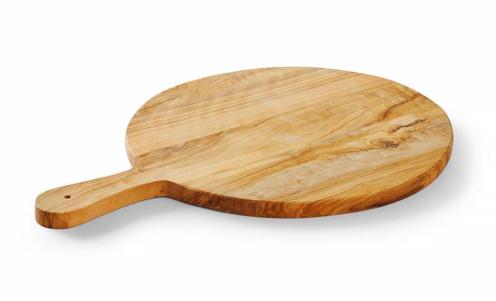 Planche à servir en bois d'olivier, HENDI, ø320x(H)19mm